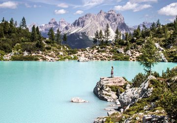 Kurzurlaub in den Dolomiten 2 Kurzurlaub in den Dolomiten - Maria am Lago di Sorapis.