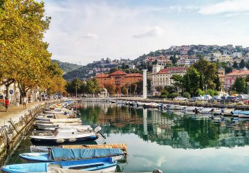 Rijeka: Kulturhauptstadt 2020 20 Der Hafen von Rijeka, der Kulturhauptstadt 2020.