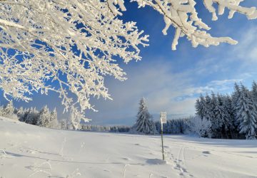 Winter hiking on the KreuzbergWinter hiking at the Kreuzberg 2 The Kreuzberg in the Rhön is also perfect for hiking in winter.